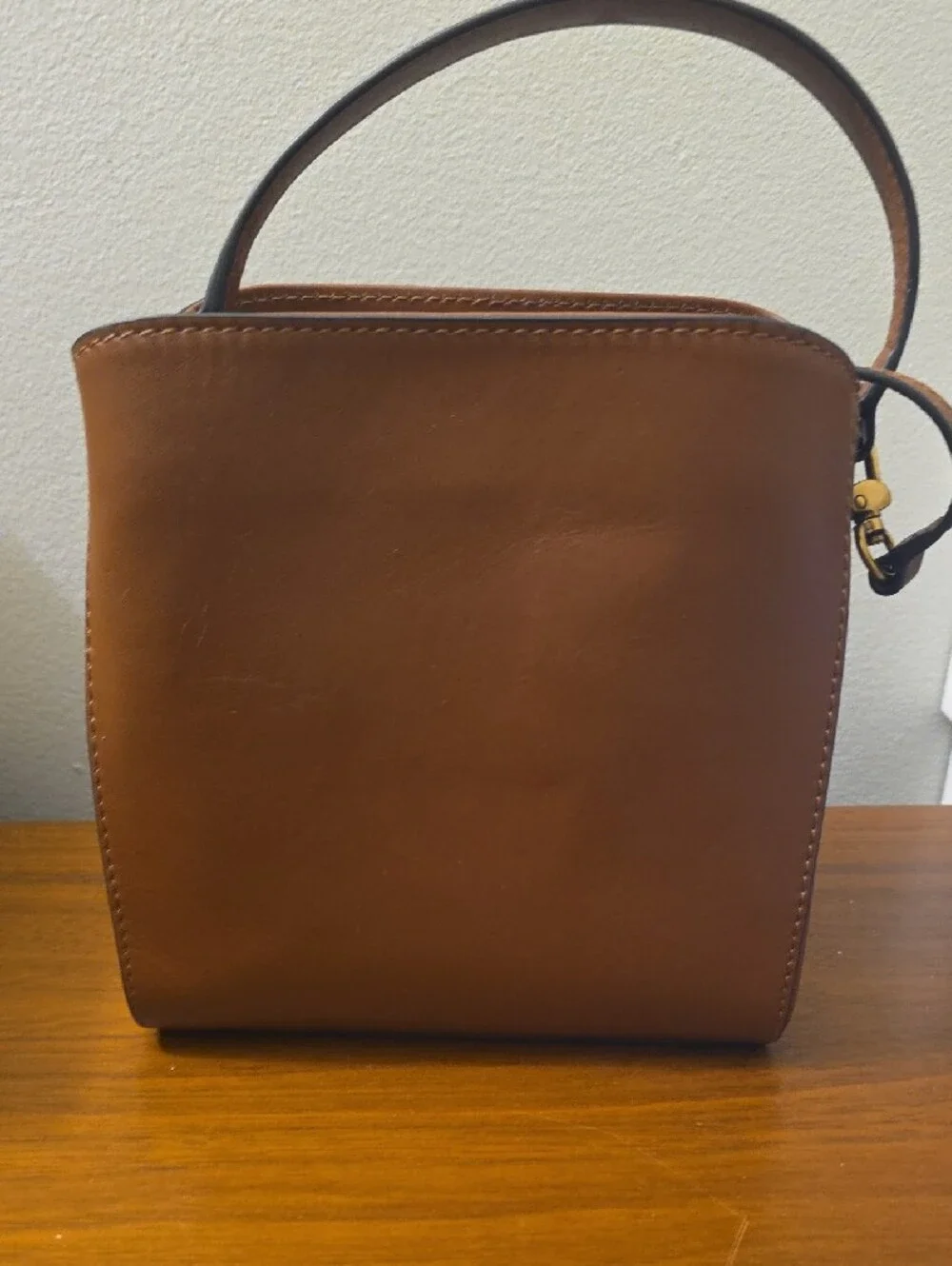 Banana Republic Chestnut Brown Leather Top-Handle Men’s Bag